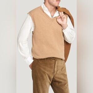 Connelly “Vettel’ cashmere vest in Camel
